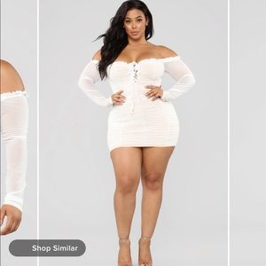 BRAND NEW! Fashion Nova White Dress